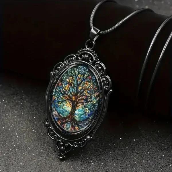 collier pendentif personnalisé gothique arbre de vie