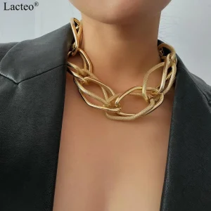 collier ras du cou grosse maille