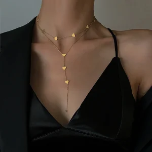 collier original à breloques en forme de Y