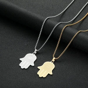 collier pendentif motif Hamsa