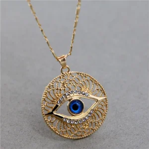 collier creux mauvais œil