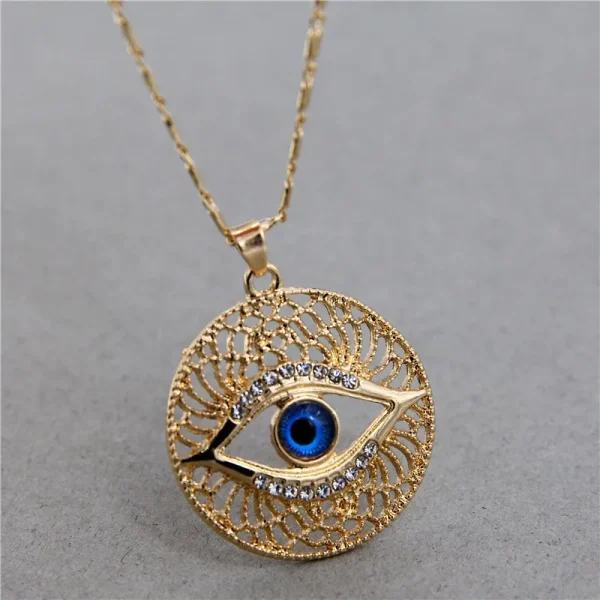 collier creux mauvais œil