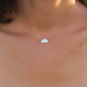 collier en opale nuage