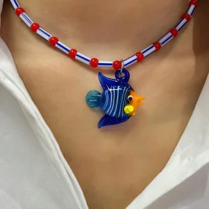 collier pendentif poisson créatif