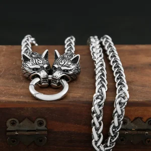 collier tête de loup