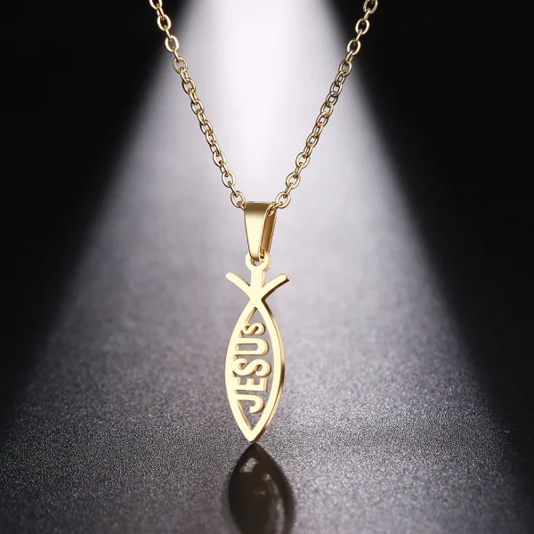 collier en forme de poisson
