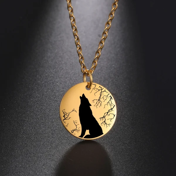 collier loup des bois