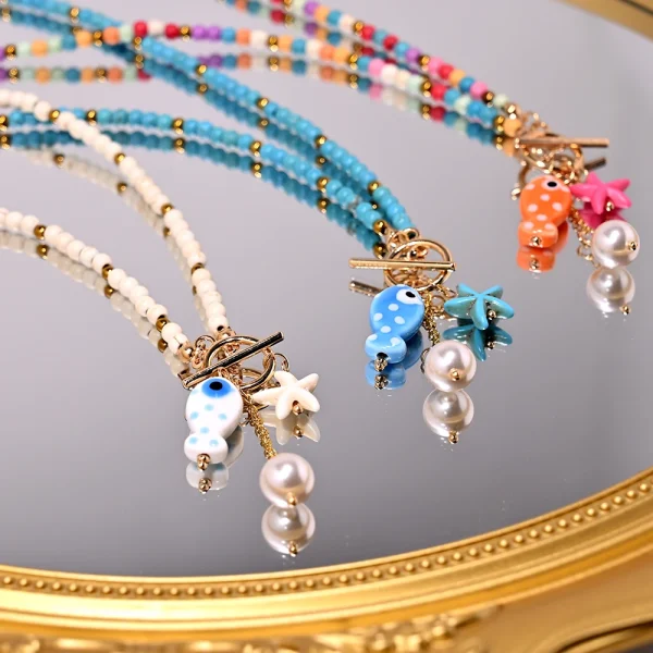 collier pendentif inspiré de la mer