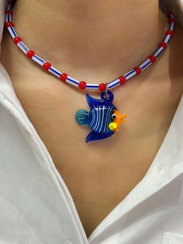 collier pendentif poisson créatif