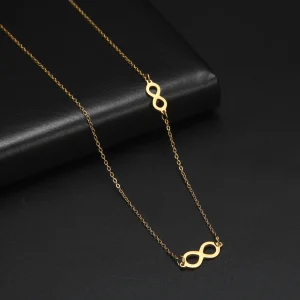 collier ras du cou motif infini